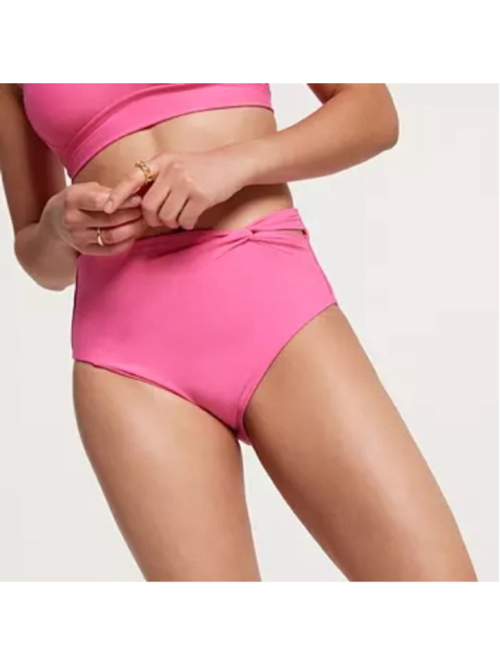 Calia high rise twist bikini bottom